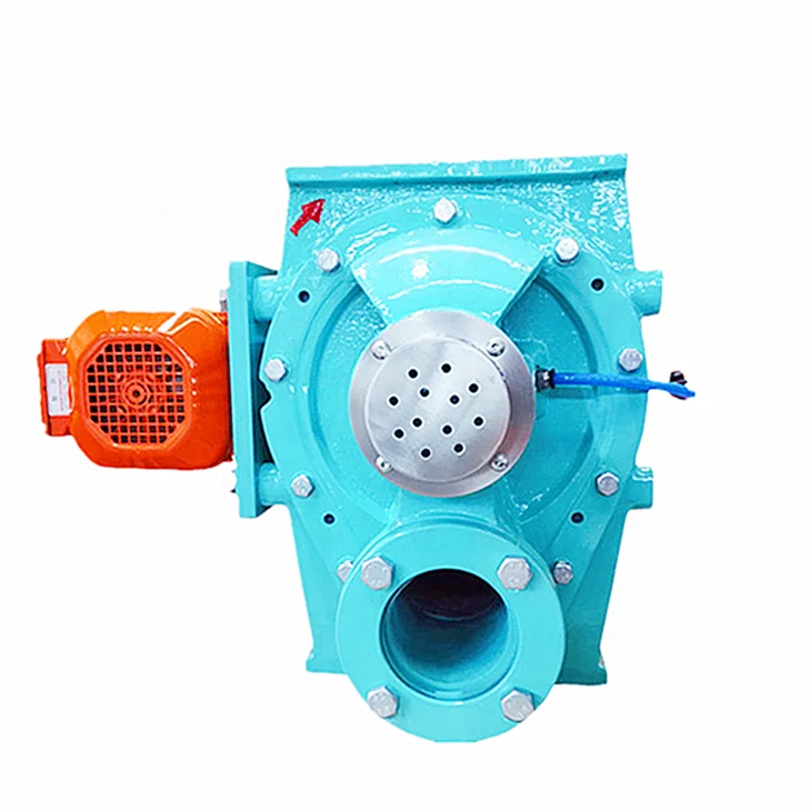 Discharge airlock valve star airlock valve rotary vane valve for ash
