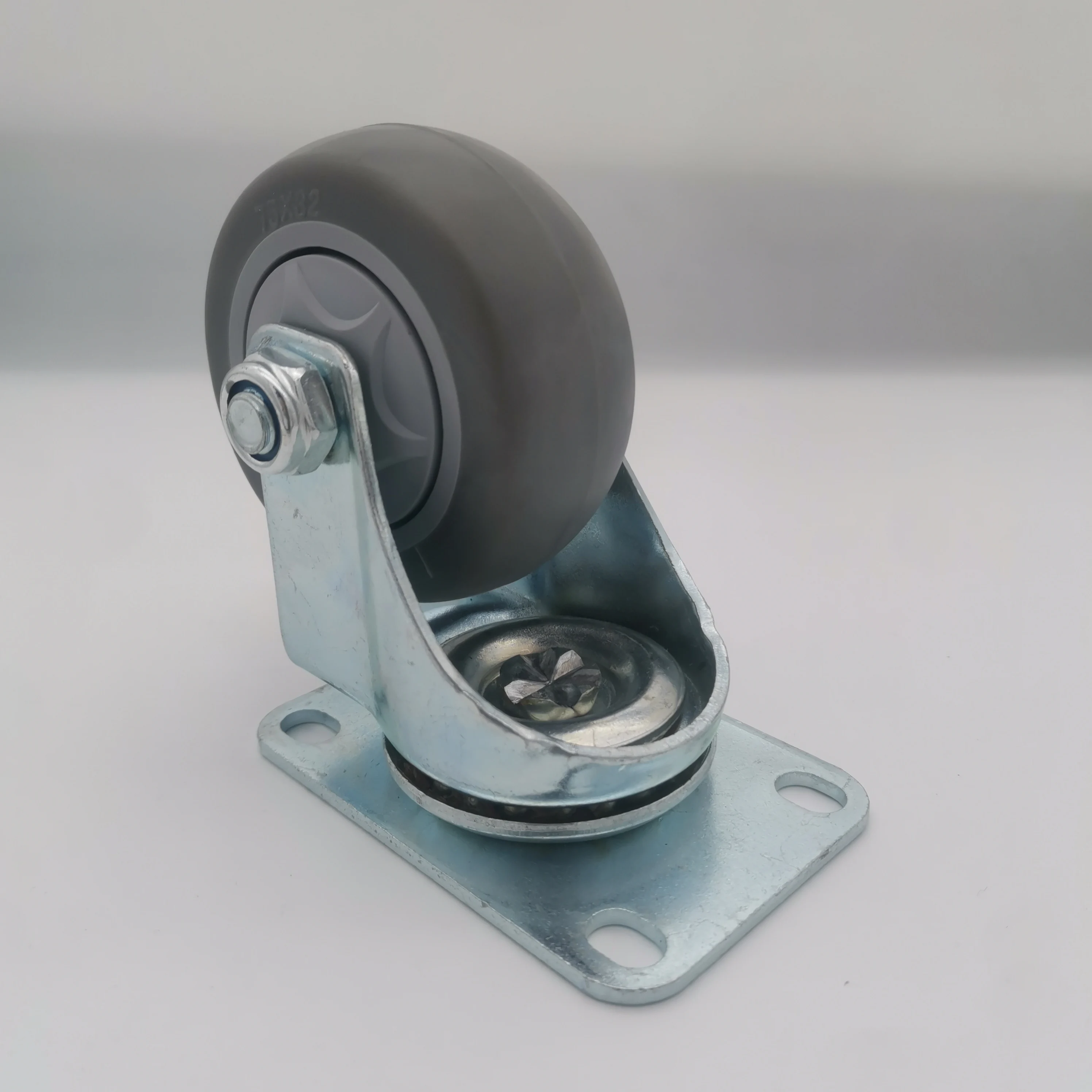 3 inch TPR Caster And Wheel Universal Industrial Gray Medium Duty Swivel TPR Casters Wheels