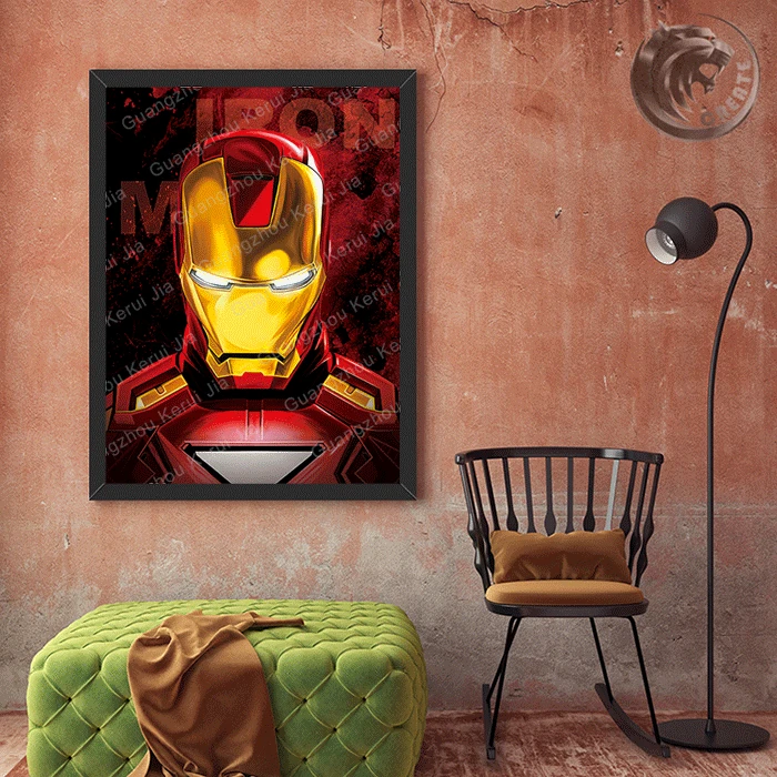 Wholesale Custom 3d motion posters superhero Marvel the avengers The Hulk spiderman Iron man lenticular flip changing posters 3d