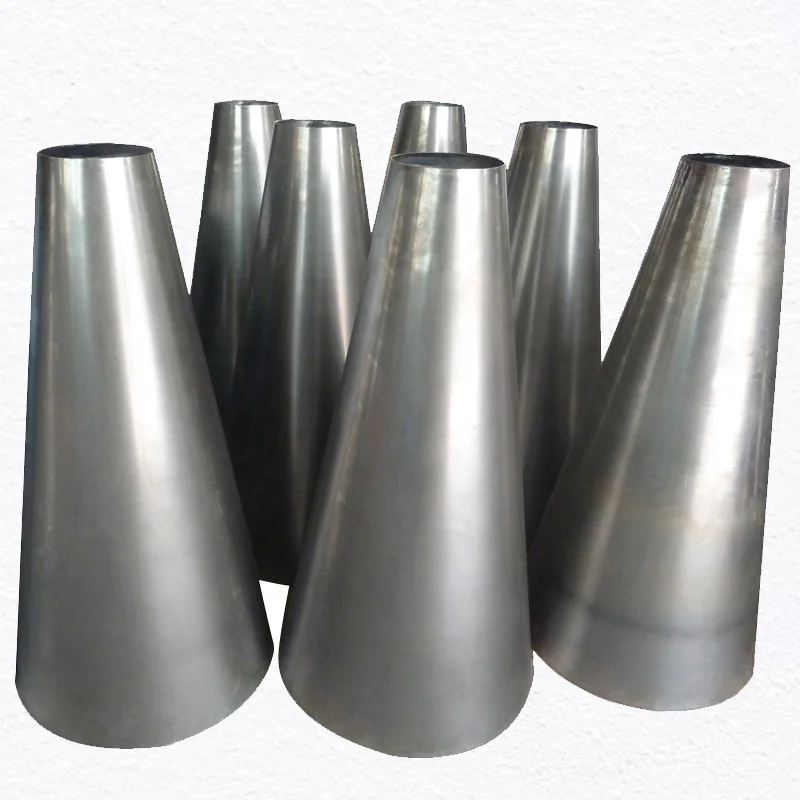 Hollow large Metal Cone custom sheet metal manufacturer cones rolling service stainless steel fabrication