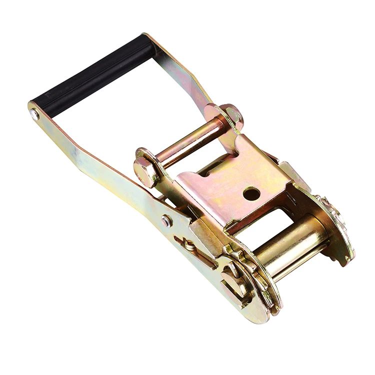 
50mm 5T cargo lashing ratchet tie down ratchet buckle for lashing strap with rubber handle rubber cover 