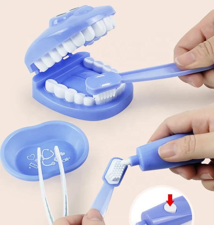  9 Pcs Dental Doctor Nurse Simulation Dentist Suit Play House Medical