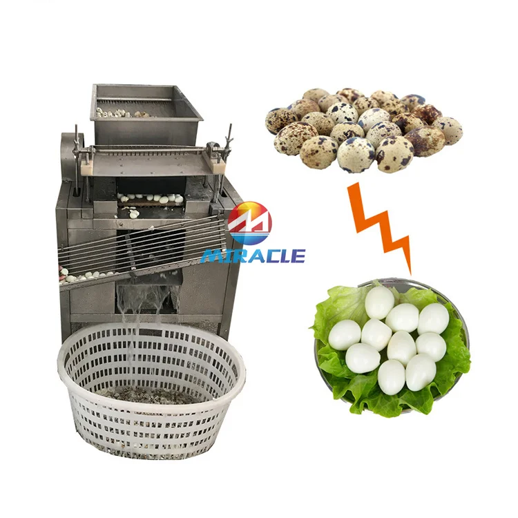 Industrial Large Capacity Quail Egg Peeler Automatic Hard Boiled Quail Eggshell Peeling Machine