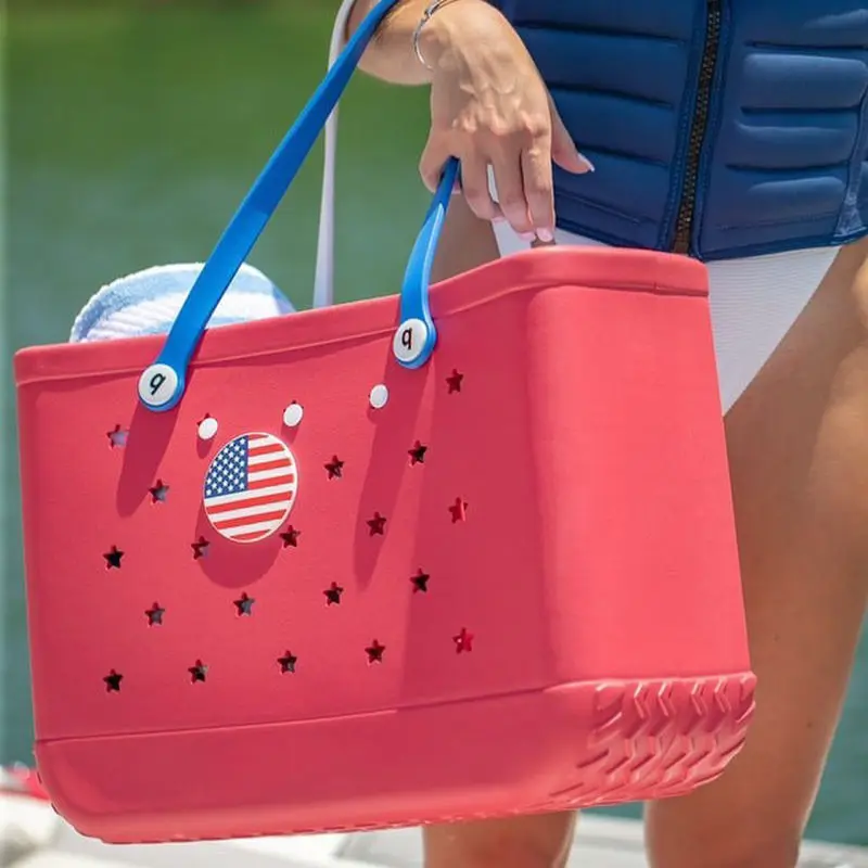 2024 New Women Beach Bag EVA Handbag Basket Large Tote Eva Handbags Silicone Totes Beach Bogges Bag