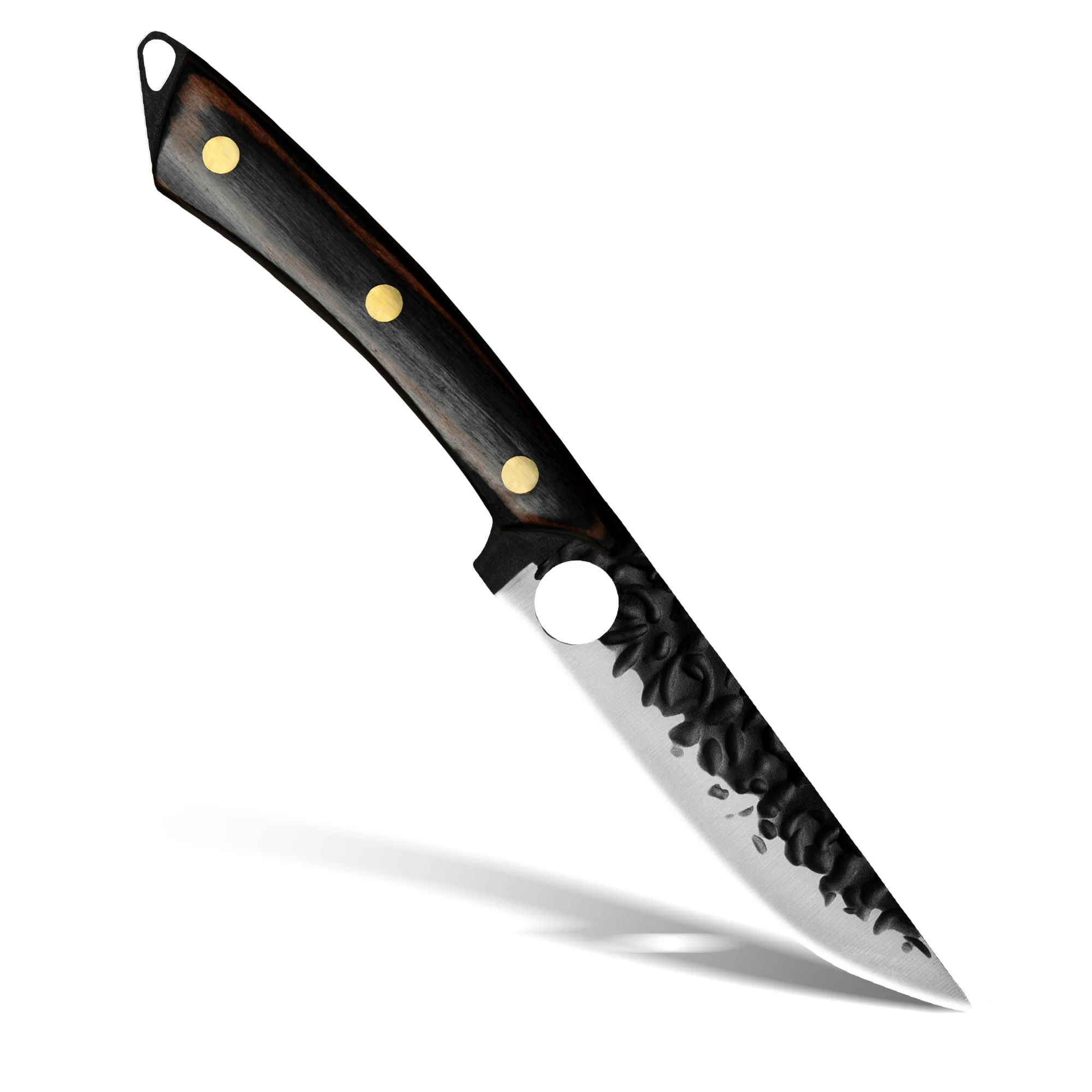 Xingye Factory Wholesale Custom Hammer Pattern 5 Inch Kitchen Knives Japanese Steak Meat Cutting Utility Knife