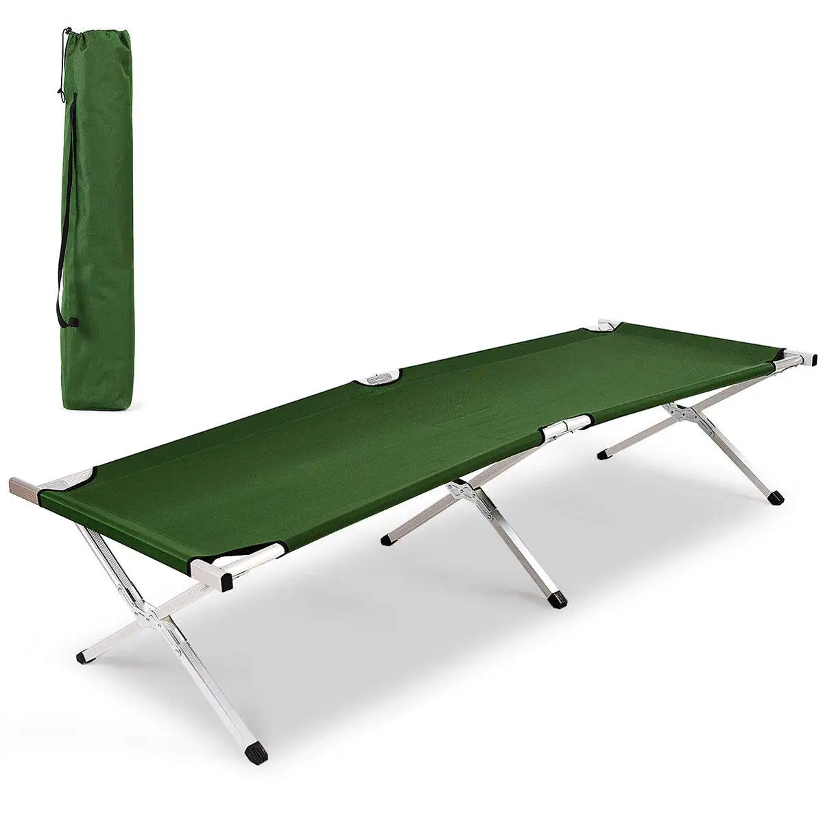 Folding Portable Lightweight Camping Bed Single Cot 600d Carrying Bag Camp Tent Camp Bed
