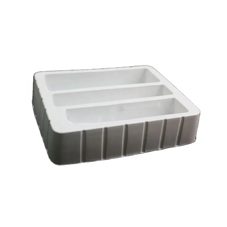 Customized White PP Blister Insert Tray Containers Plastic Plate and Bowl Set for Food Use Eco-friendly