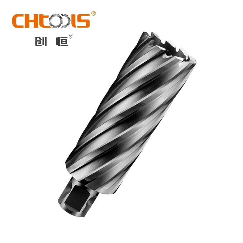 50mm High Speed Steel HSS Broach Cutter Universal Shank Hole Cutter Core Drill Bit Coating Finish for Metal Drilling Tool