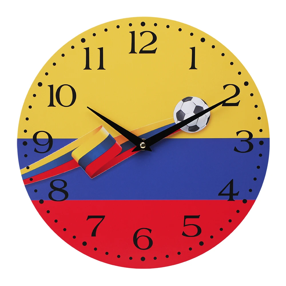 OEM European Custom cheap Modern MDF home decoration Wooden wall clock  for Living Room