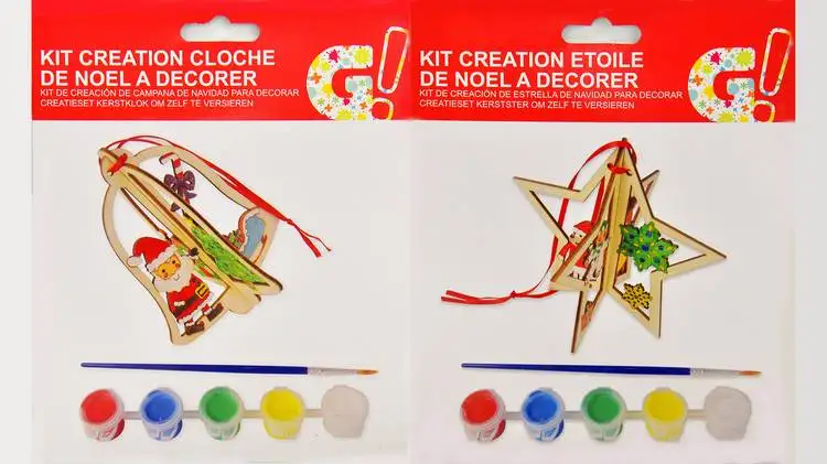 
Hot Selling Cheap Custom Carving Craft Christmas Ornament Wood For Kids 