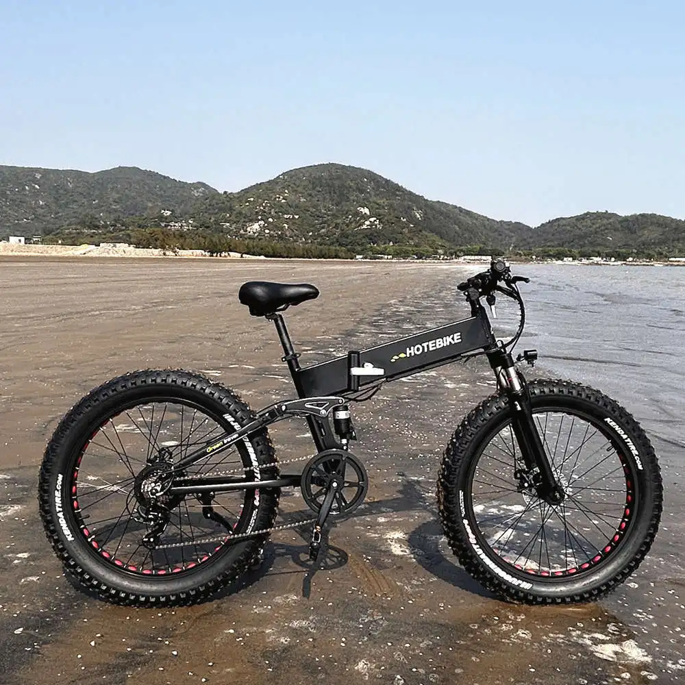 Заводская розетка 1000 Вт толстые шины большой диапазон складной электрический велосипед для оптовой продажи быстрая скорость 26 дюймов ebike толстая шина