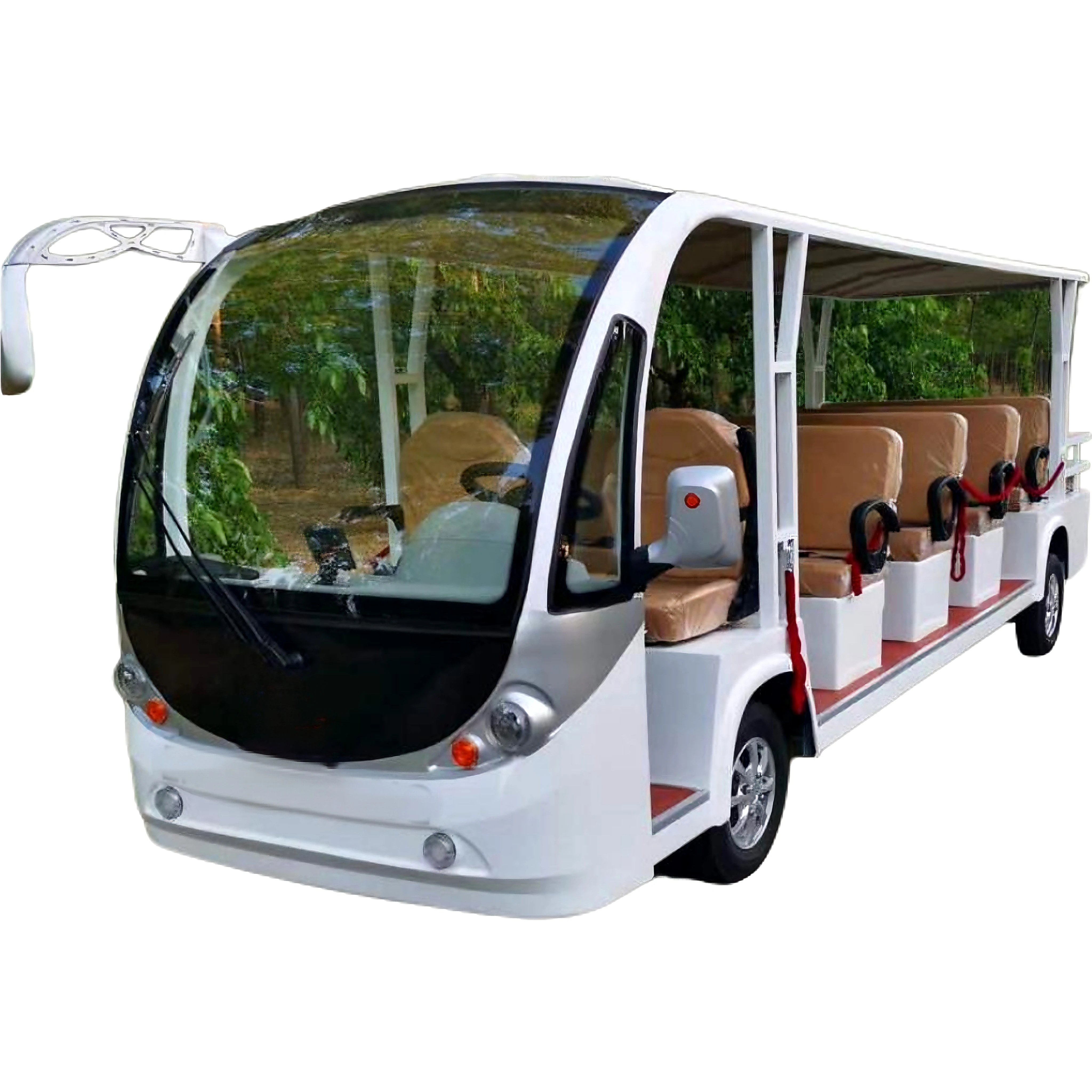 17 Seat Convertible New Energy Electric Four-Wheeled Theme Park Sightseeing Classic Bus Car Probox With Door