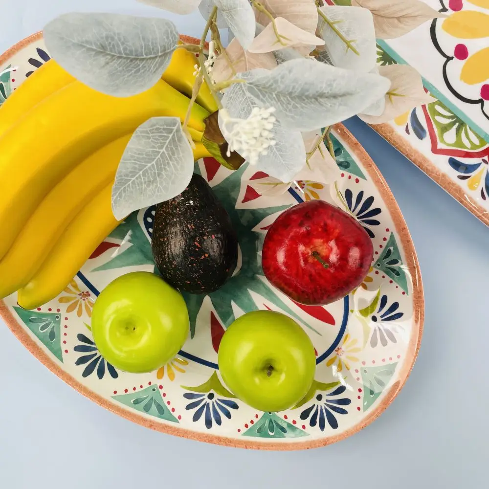 High quality melamine oval plates durable dinner plate oval restaurant plates