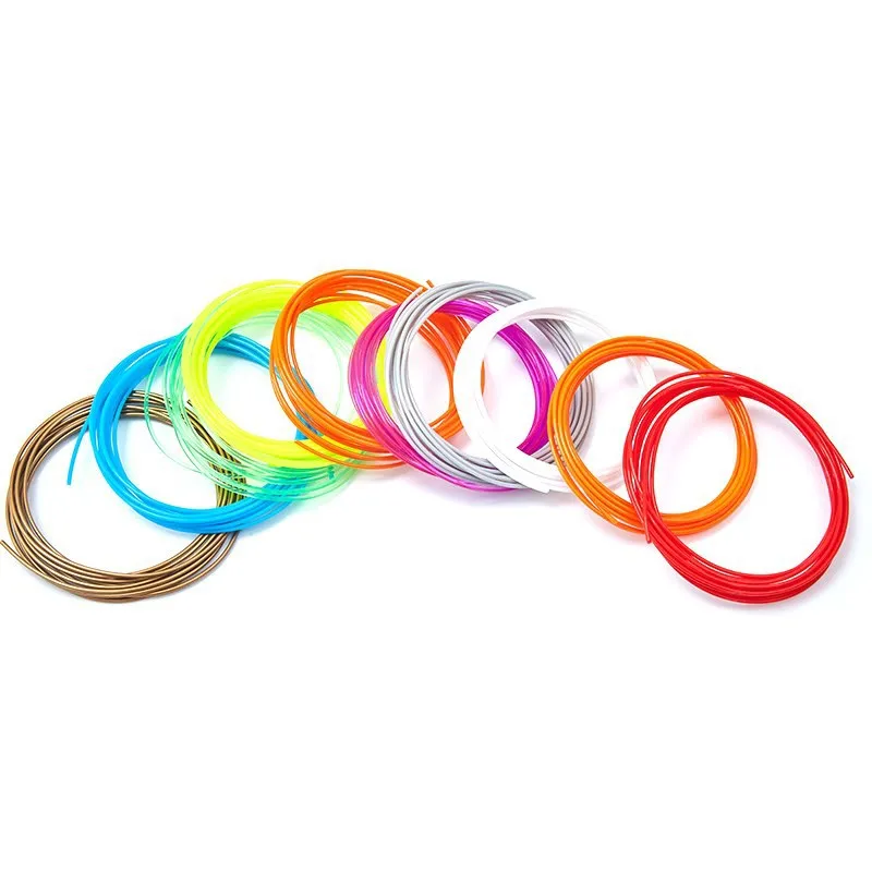 Factory wholesale 5 Meter 1.75mm PLA 3d Printer Pen Filament Refill 3D Pen drawing supplies