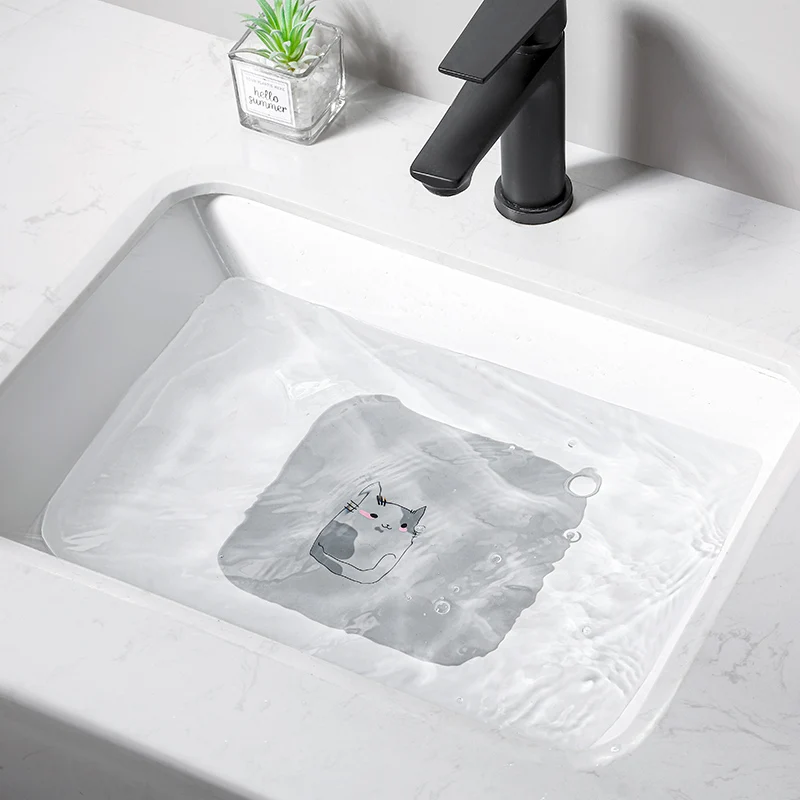High Quality Custom Pattern Bathroom Kitchen Sink Anti-Odor Mat Sewer Smell Removal Sealing Silicone Cover Floor Drain