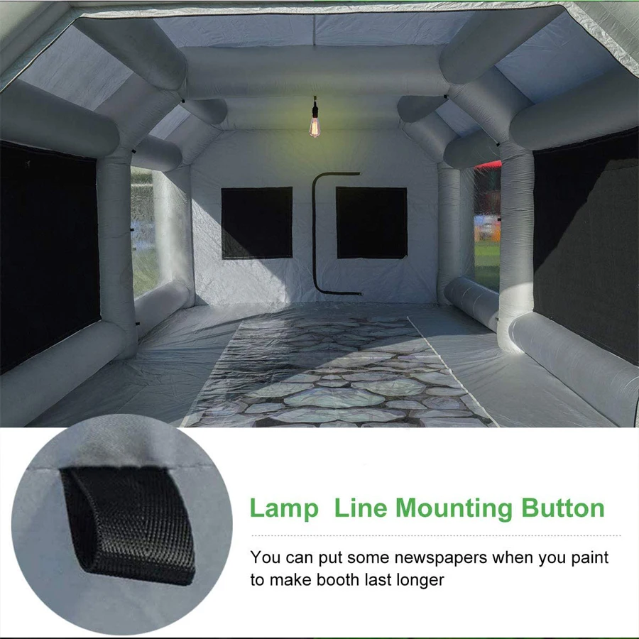 Hot sales 1100W/ 950W Blower Car Inflatable Paint Spray Booth Portable Paint Spray Booth