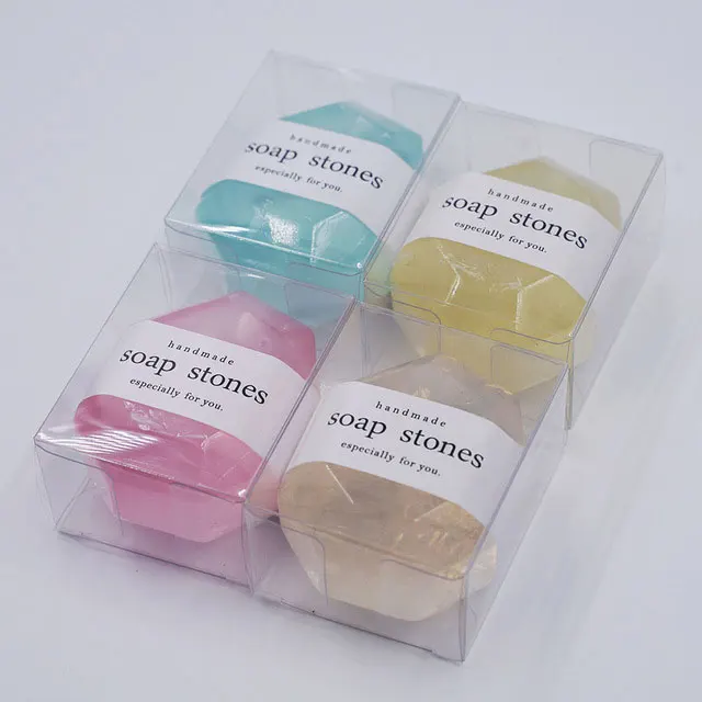 OEM private label custom wholesale natural glycerin organic whitening packaging gem handmade essential oil soap