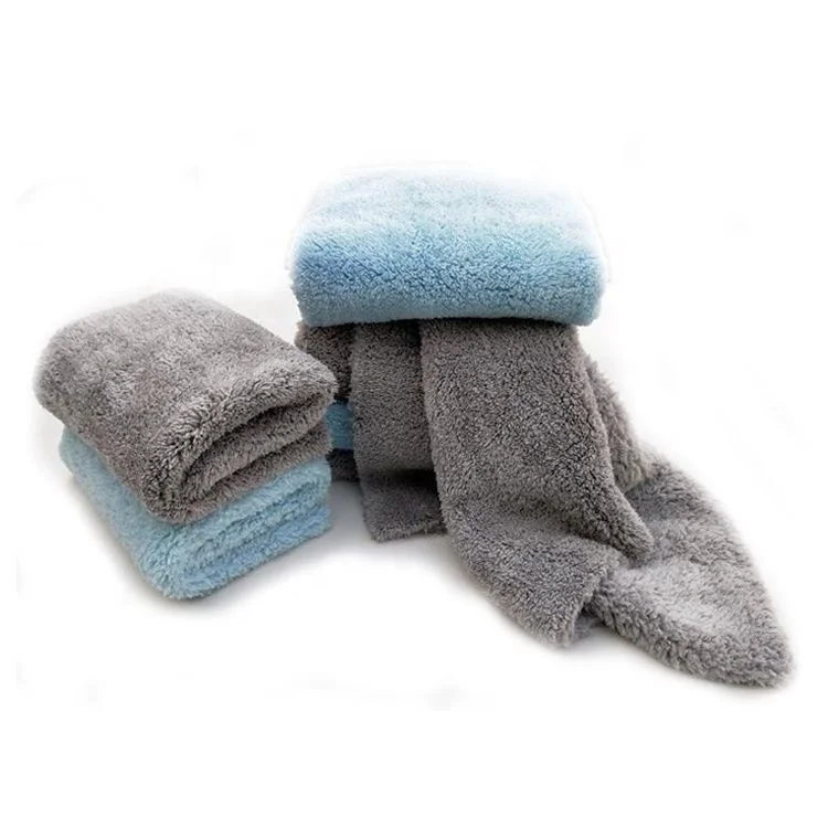 Korea quality edgeless 500gsm coral fleece plush car buffing towels
