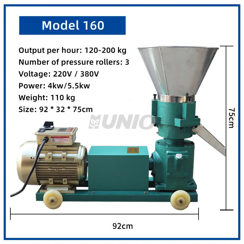 Poultry livestock feed Pelletizer Household Small cattle Chicken Pig Poultry Animal Feed Processing Machines granulator