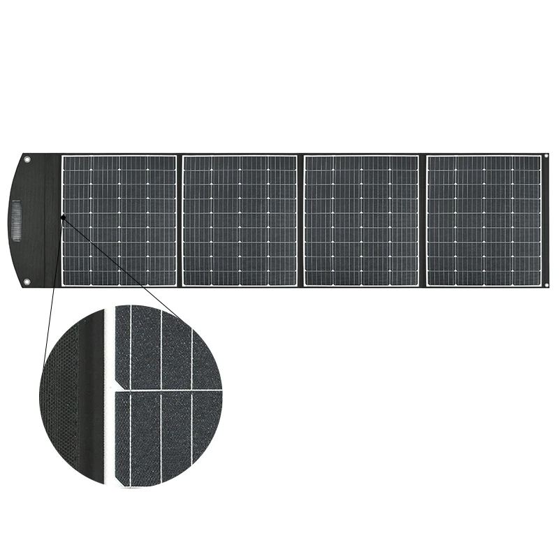 Монокристаллическая Гибкая портативная складная солнечная панель ETFE 400 Вт одеяло для улицы кемпинга