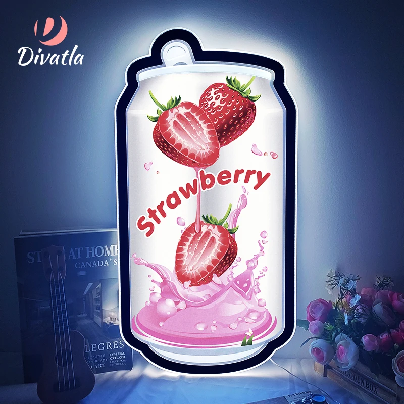 Divatla новый дизайн, Рекламные световые коробки с логотипом на заказ, барная декоративная атмосфера, 12 В, светодиодная неоновая вывеска