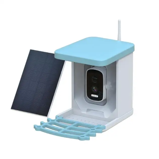New Arrival Smart Bird Feeder Camera Battery Powered Wireless Security Camera Indoor Outdoor Use Low Power Consumption NVR Data