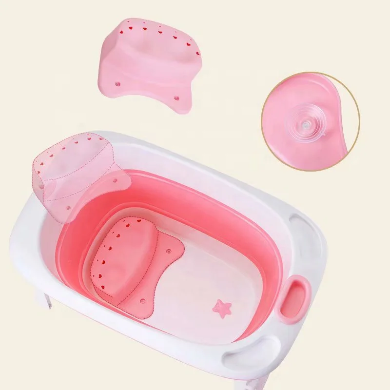 New Children Bathing Tub Foldable Baby Bathtub