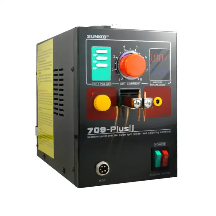 SUNKKO 709 Plus 4.3KW Spot Welding Machine for 18650 Battery Nickel Strip Welding Precision Pulse Spot Welder with Soldering Pen