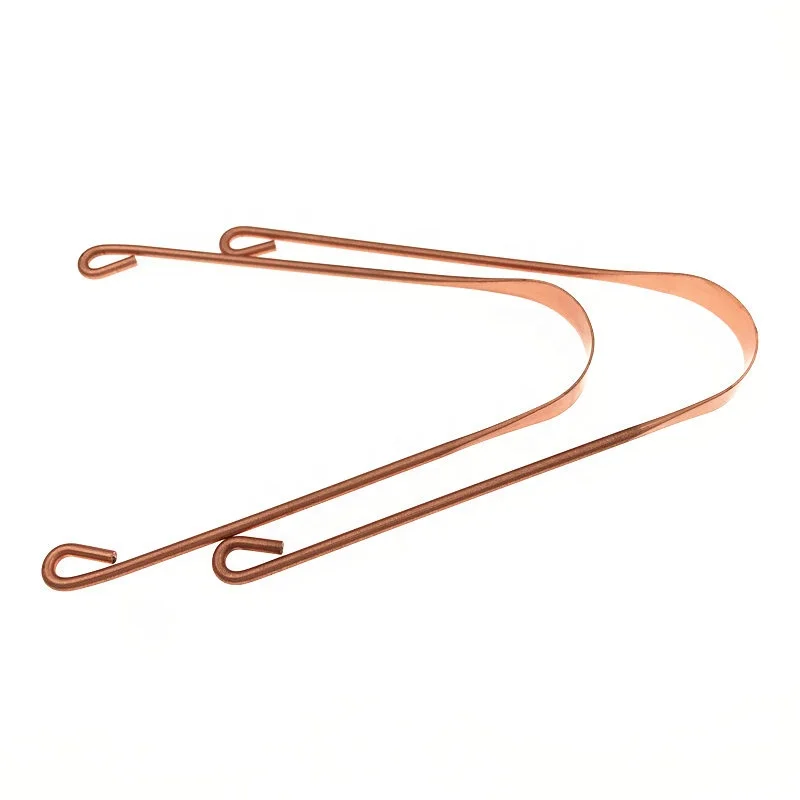 Home travel home use real pure copper tongue scraper with packaging premium quality copper tongue cleaner scraper