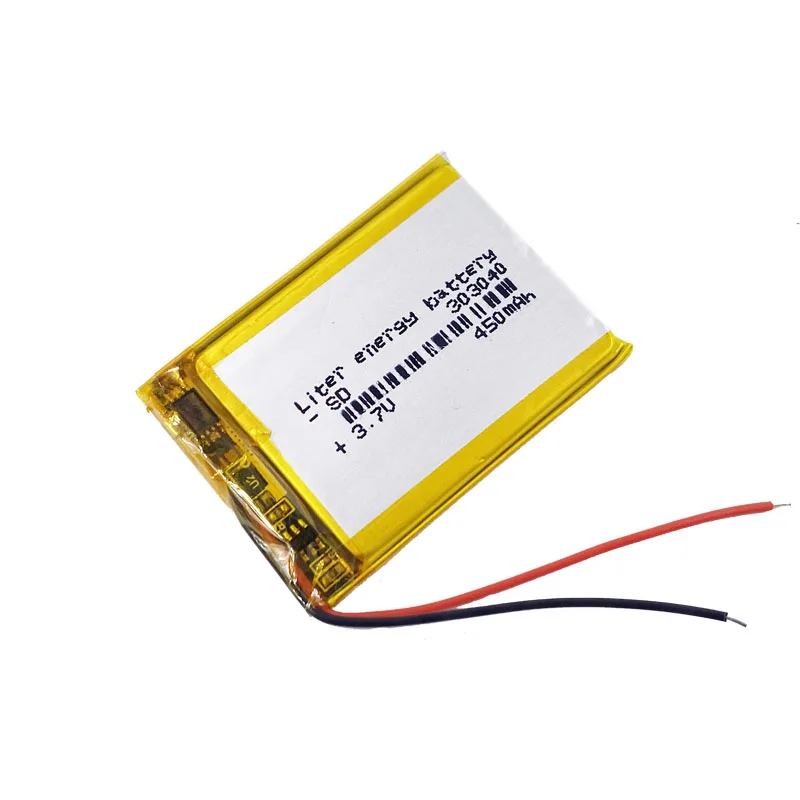 
303040 283040 282840 Mp3, Mp4 Gps Thin Small Toy Battery Polymer Rechargeable Battery 450mah Lithium-ion Batteries 