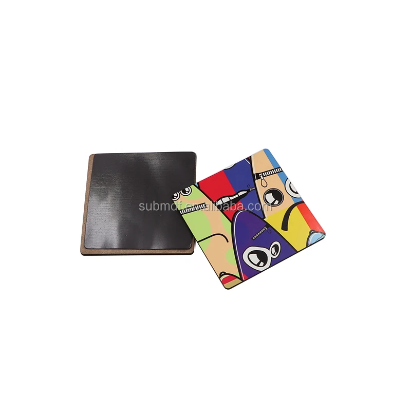 High Quality Sublimation Blank Magnetic Blank Wooden MDF Fridge Magnets For Printing