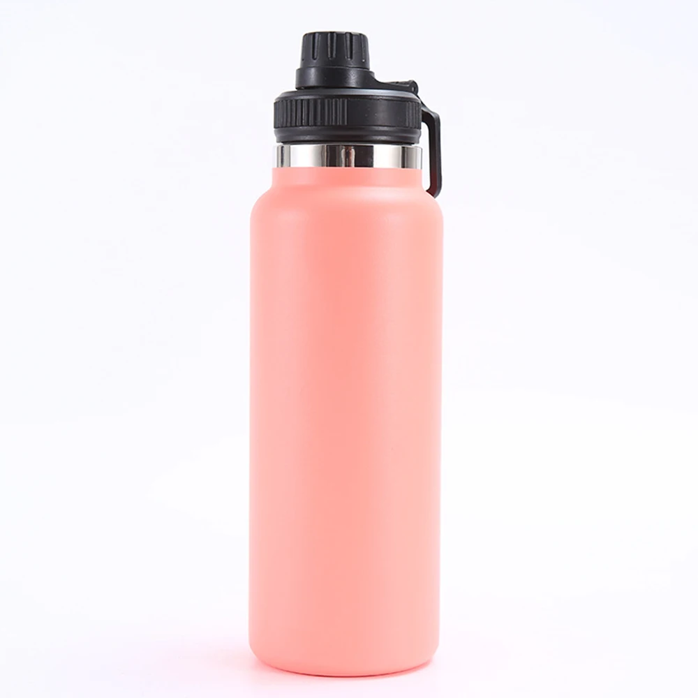 Wanto 32oz 40oz Stainless Steel Powder Coating Water Bottle Thermos Flask Manufacturing With Varieties Lids