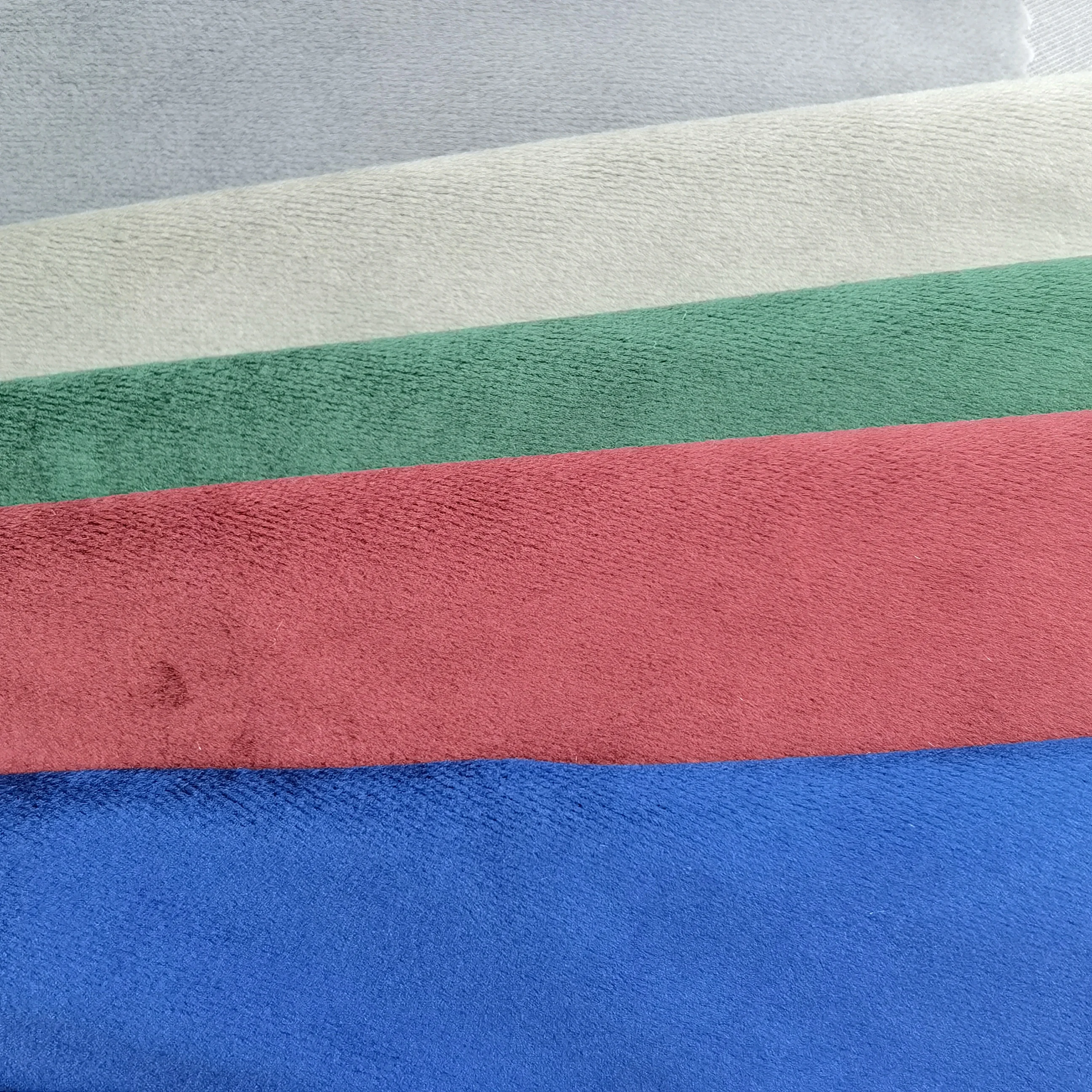 250gsm 100% polyester  velboa plush italy velvet fleece fabric