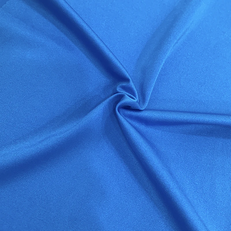 190gsm shiny polyester spandex knit fabric for party dress