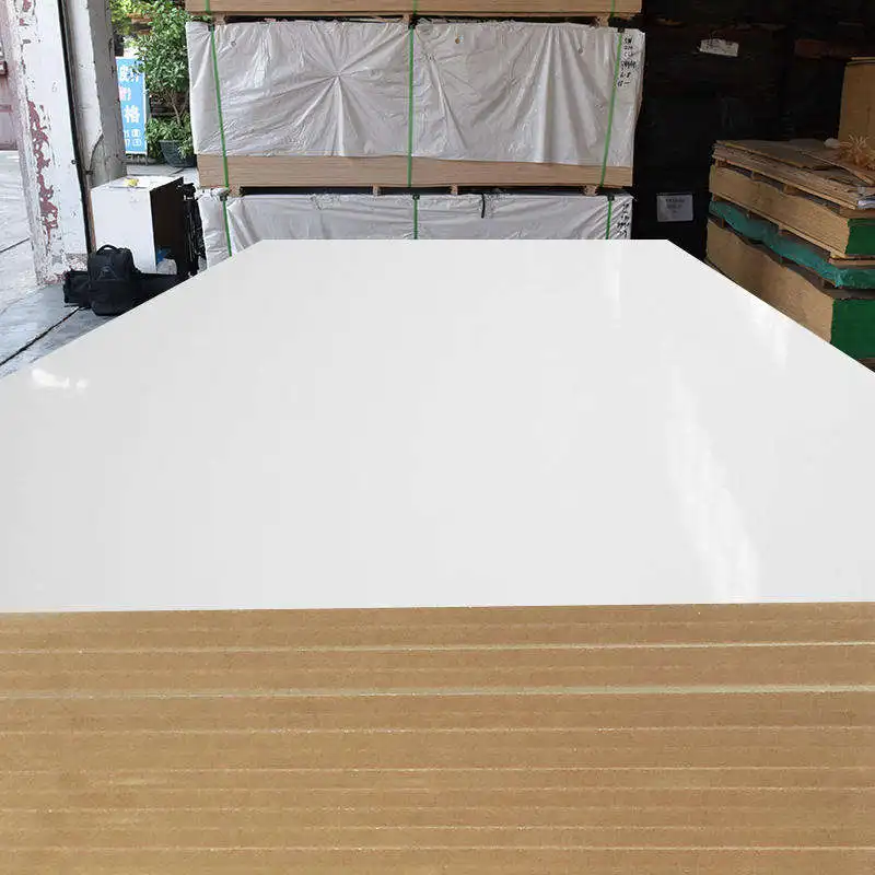 China Factory 18mm Melamine Laminated MDF HDF Boards E0 E1 Melamine Boards for Hotel