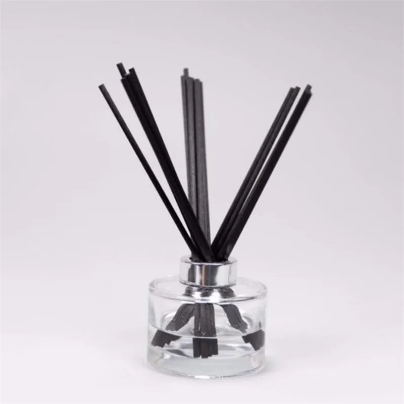 Wholesale Aromatherapy Volatile Stick Household Product Straight White  Aroma Fiber Stick Black Diffuser Stick For Glass Bottle