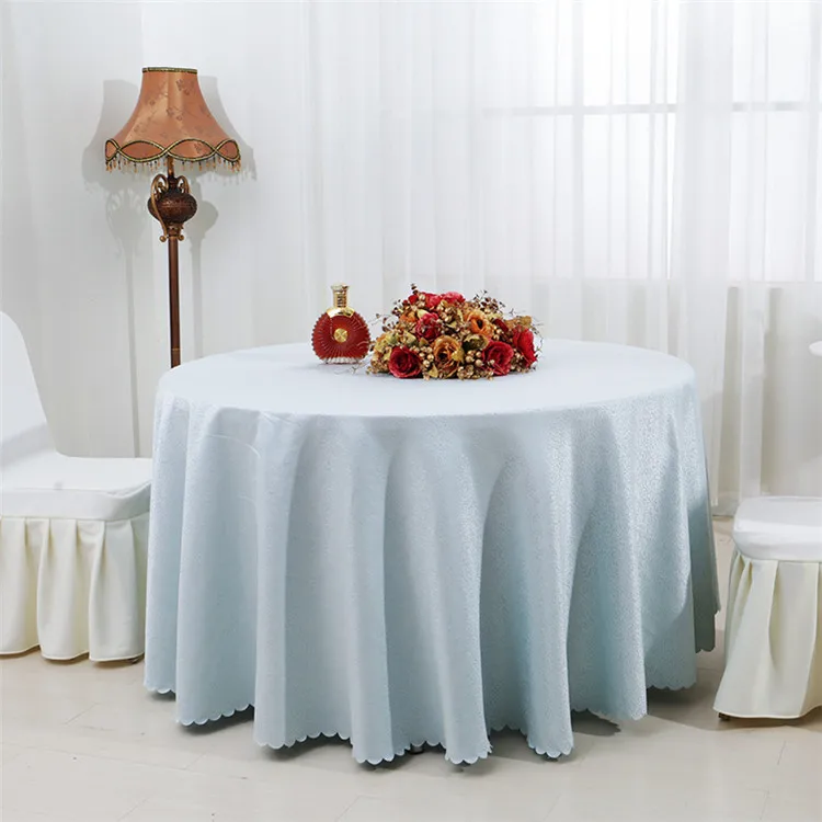 Luxury custom low price table cover printed logo polyester round table cover cloths
