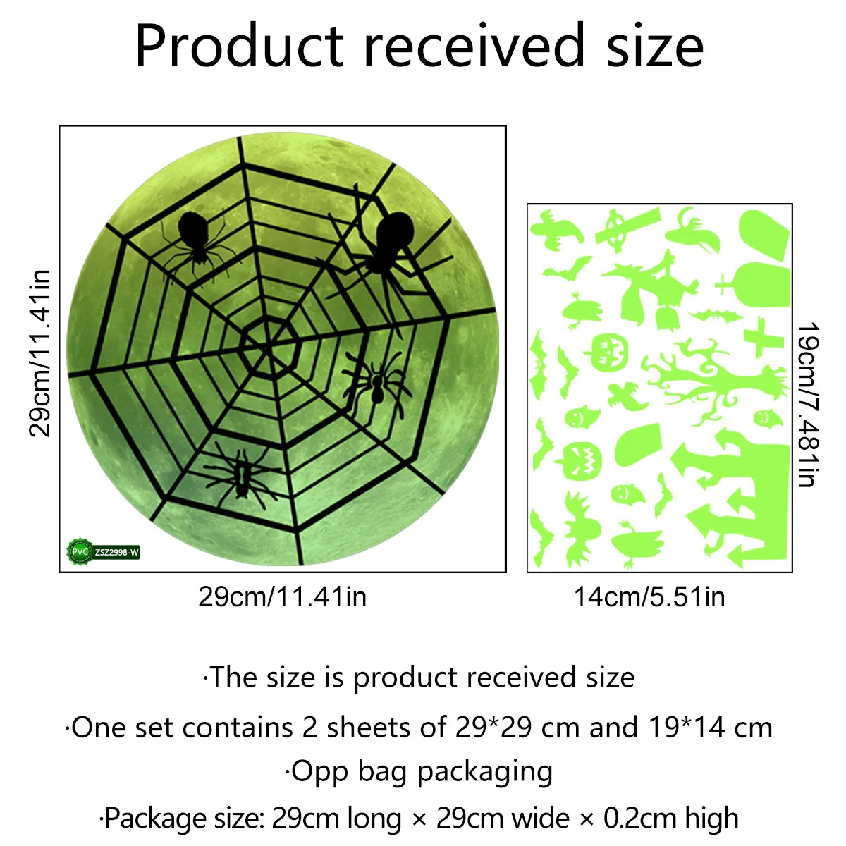 
Halloween decorative sticker diy halloween gift removable window sticker 