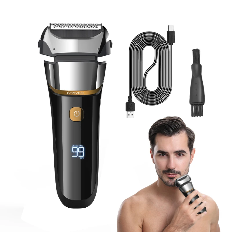 FK-608 RESUXI Electric Razor for Men Waterproof Foil Shaver wireless Rechargeable Electric Shaver Low Noise Wet & Dry Shave