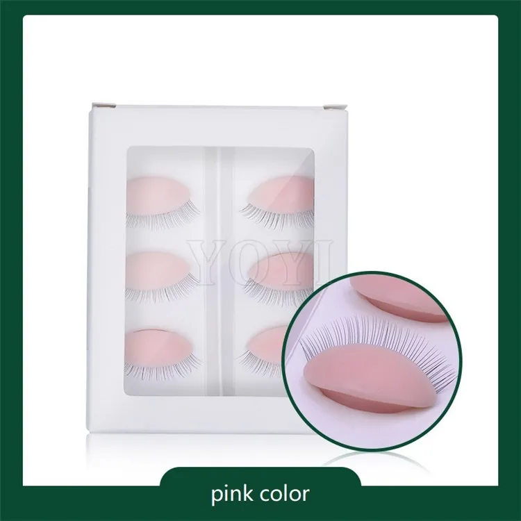 Lash Mannequin Head Removable Eye/Eyelid Practice Silicon for Beginners Eyelash Extension Training Boxed Tool Model