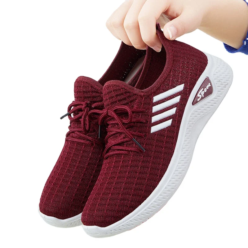 ladies cheap casual mesh sport for woman running shoes breathable mesh sneakers