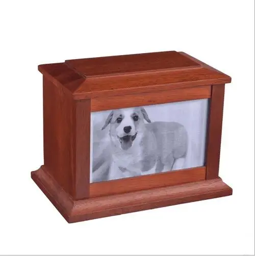 
Custom wooden animal dog cat funeral cremation pet urns for ashes 