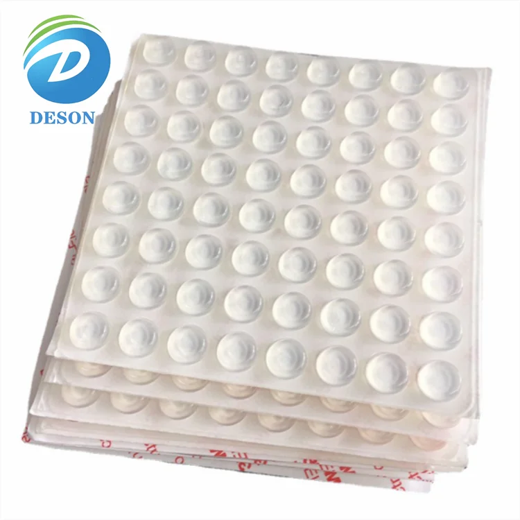 Deson Furniture Table Legs Pads Glass Table Transparent Clear Foot Pads Furniture adhesive Bumper Pad