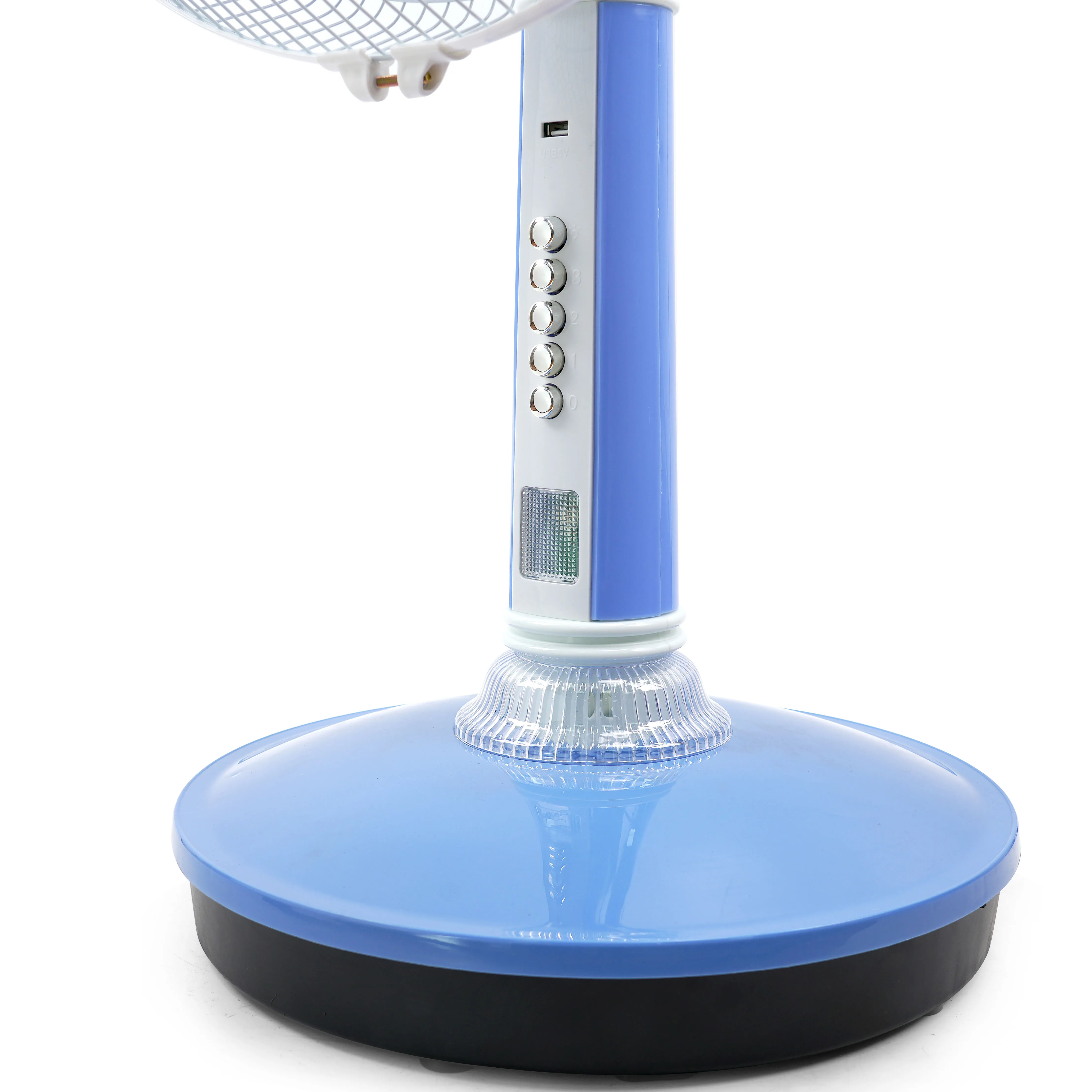 Portable Emergency Fans Rechargeable Solar Fan Ce 15 Floor Household Air Cooling Fan DC Function Electric 12 Plastic 12V 18 Inch