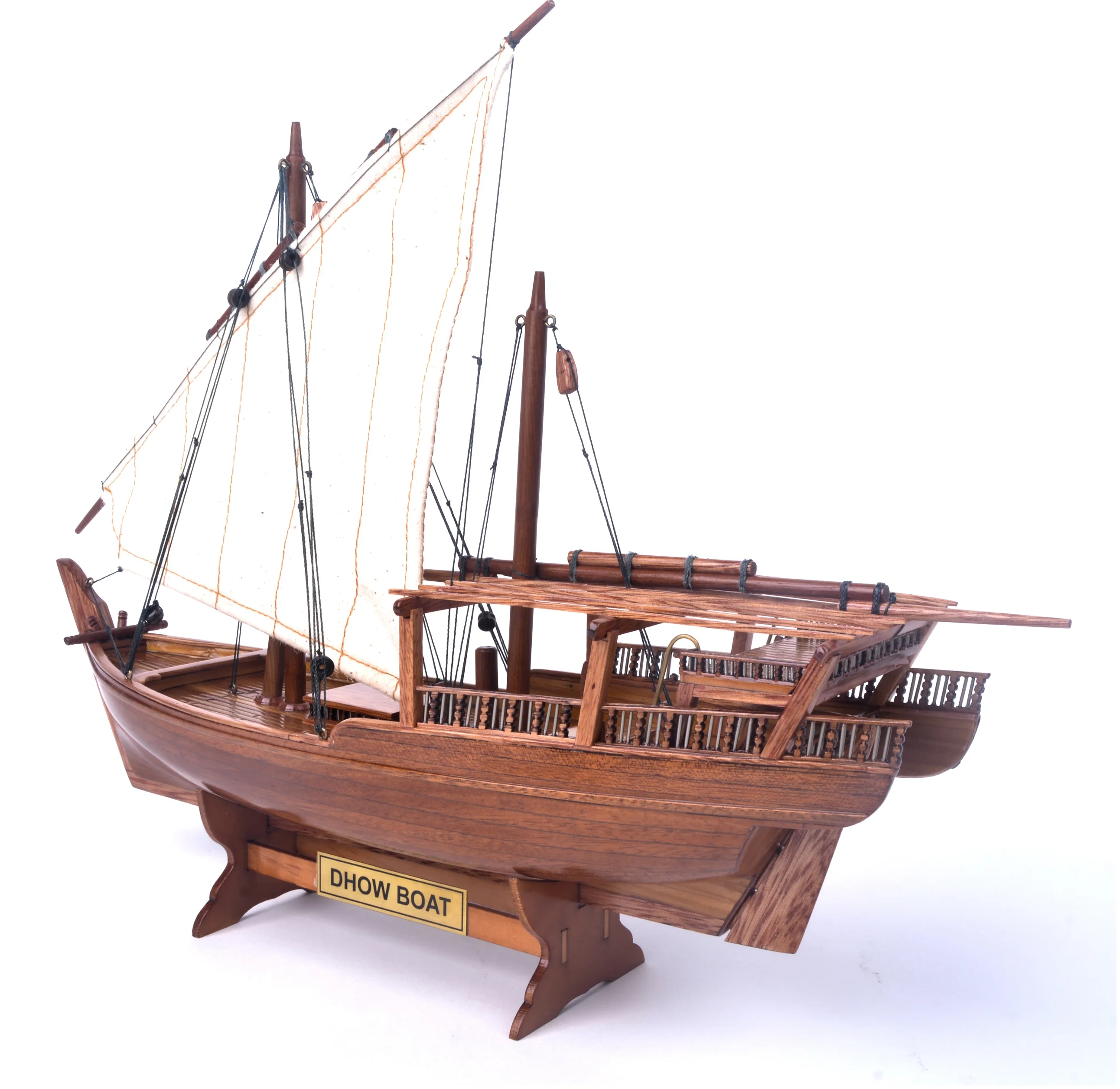 Dhow модель корабля L35 см изделия ручной работы для деревянного домашнего декора домашний антикварный Декор декор корабль из OMH принадлежности рукоделия