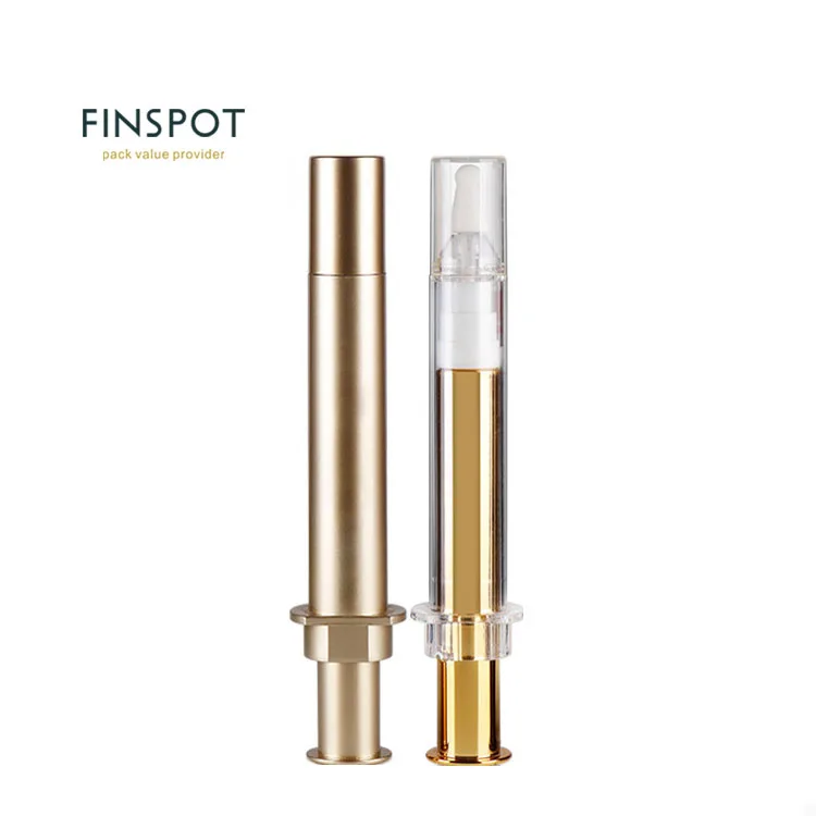 Оптовая продажа, низкая цена, полипропиленовые цилиндрические пластиковые бутылки для крема для глаз, сыворотка и шприц, пустая косметическая упаковка, 5 мл, 10 мл и 20 мл Размеры