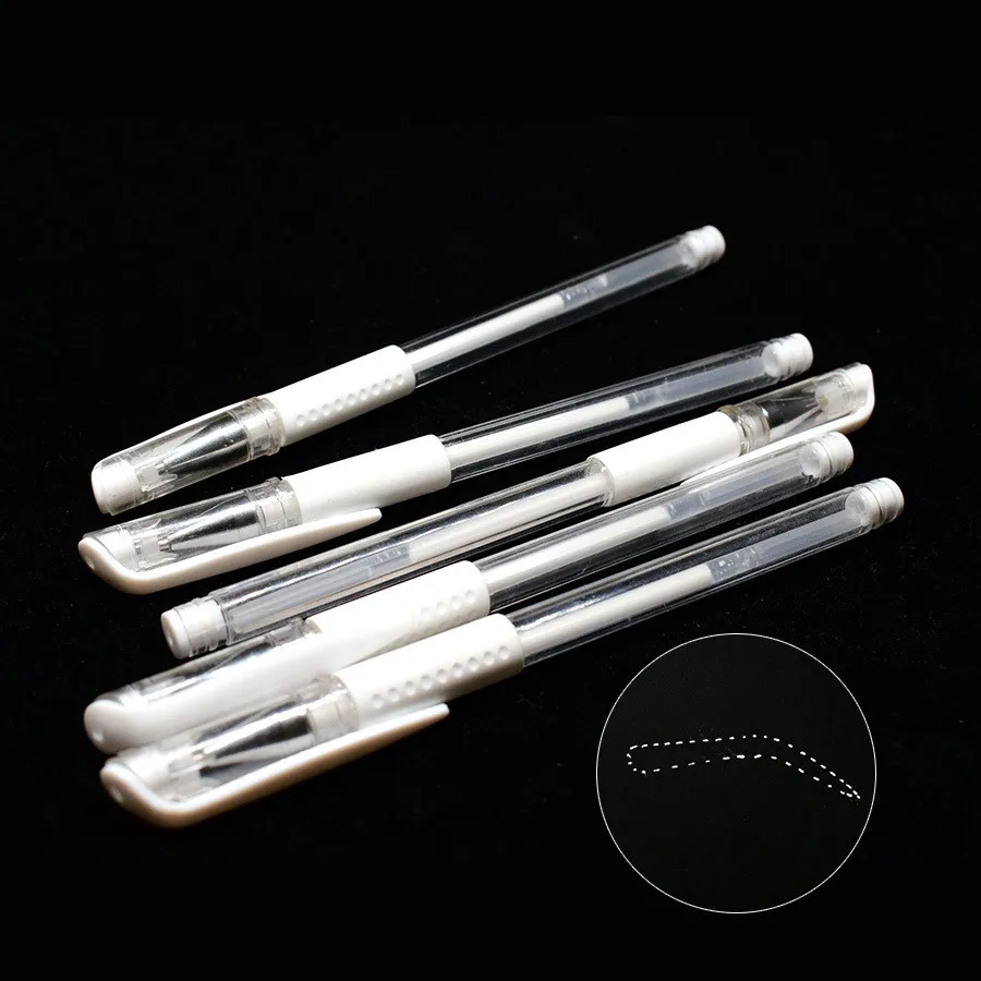 White Color Calligraphy Drawing Tool Pen Design Permanent Marker Pens Ink Smooth Sterile Tattoo permanent waterproof marker pen