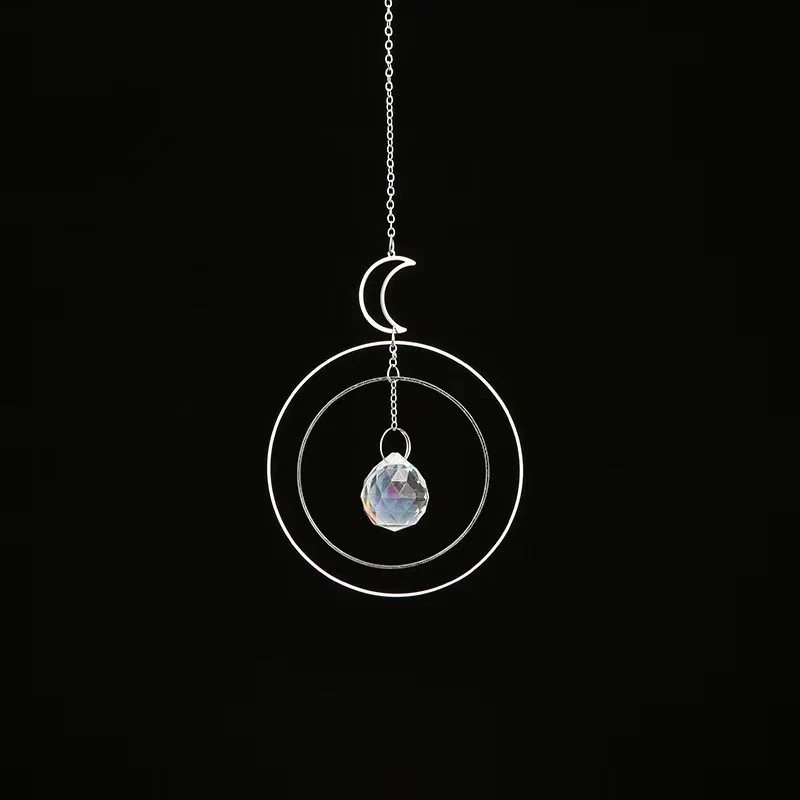 Crystal Suncatcher Garden Hanger Home Decor Evil Eye Sun  Hanging Wind Chime Rainbow Maker sun catcher
