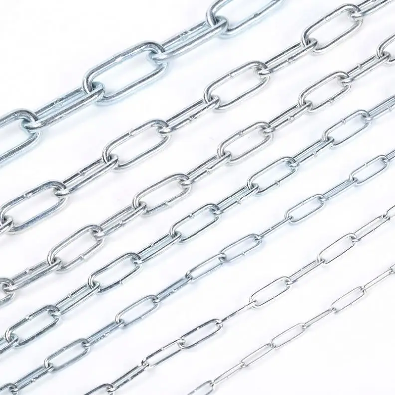 Top Selling Galvanized DIN5685 Long Type Weldless Link Chain