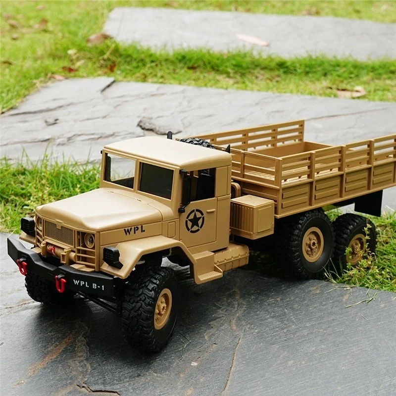 Rc Truck Wpl B16 1:16 Rc Car 6wd 2.4g Off-road Military Truck Rc Car